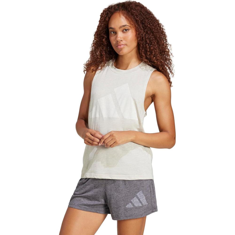 imageadidas Womens Essentials Winners Tank TopWonder AluminaWhite