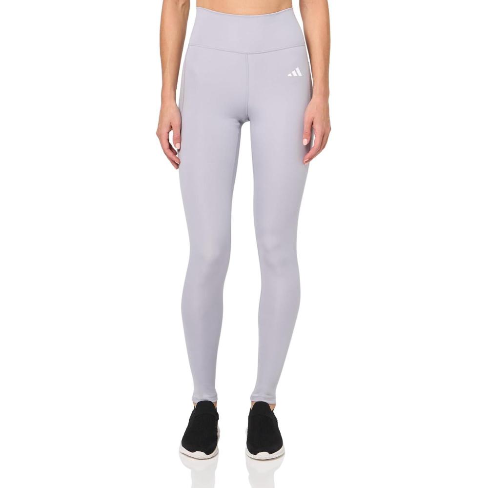 imageadidas Womens Optime Essentials Stash Pocket Full Length LeggingsGlory Grey