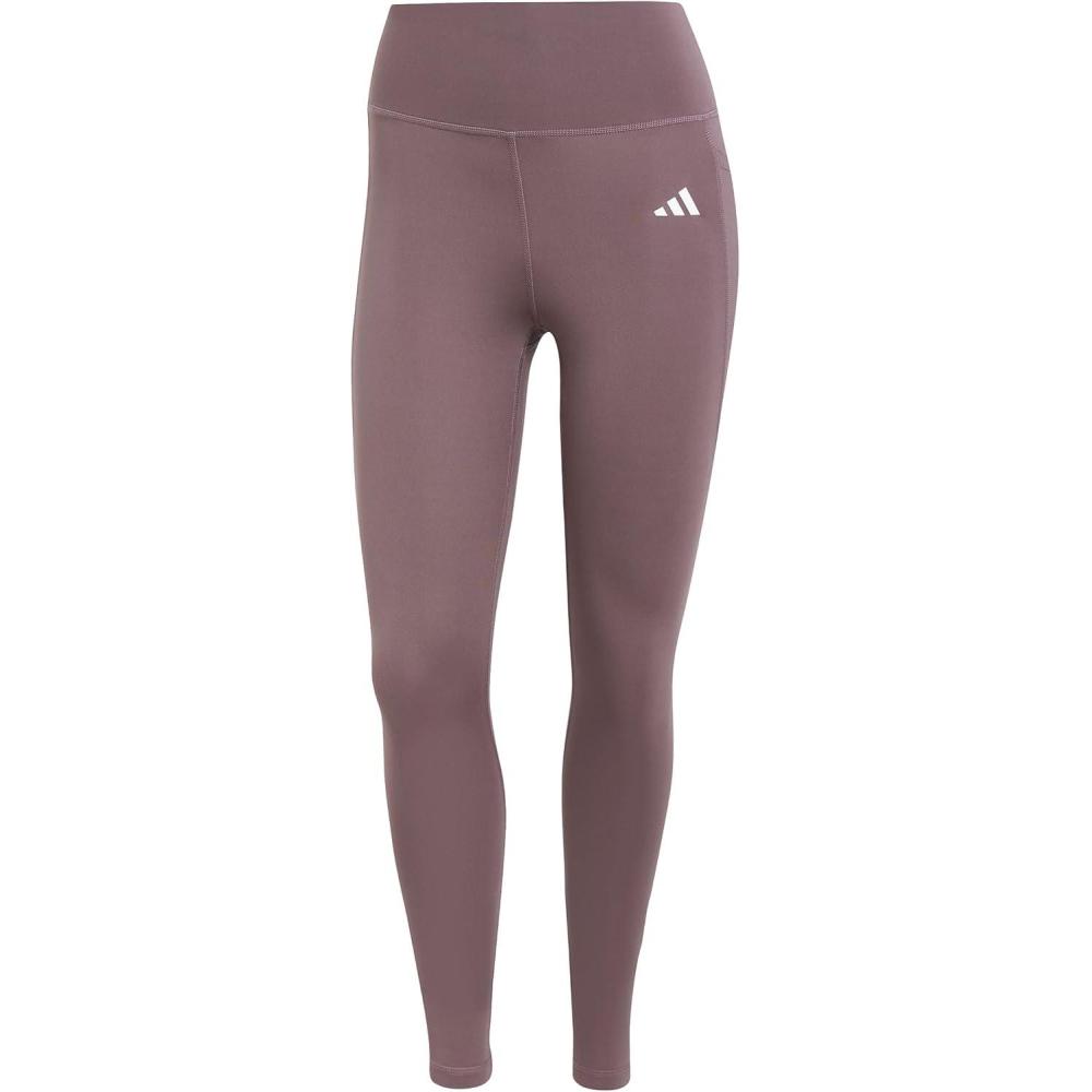 imageadidas Womens Optime Essentials Stash Pocket FullLength LeggingsShadow Fig