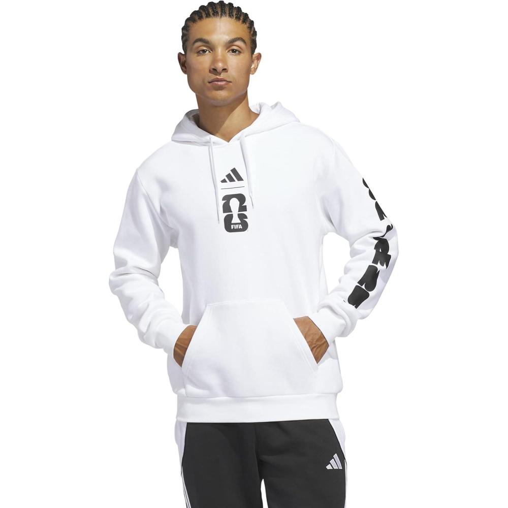 imageadidas mens Fifa World Cup 26 Match Ball Graphic HoodieWhite