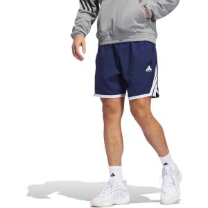 adidas Men’s Crazylite Basketball Shorts(Team Navy Blue/White)