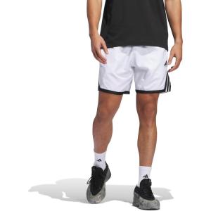 adidas Men’s Crazylite Basketball Shorts(White/Black)