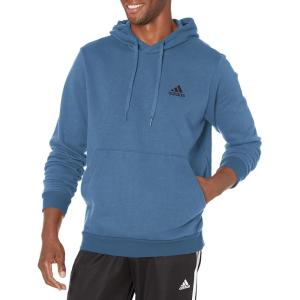 adidas Men’s Essentials Fleece Hoodie(Altered Blue/Black)