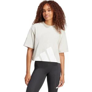 adidas Originals Women’s Essentials Big Logo Boyfriend T-Shirt(Wonder Alumina/White)