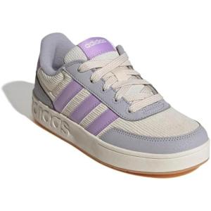 adidas Unisex-Child Breakbase Sneaker(Wonder White/Powder Plum/Glory Grey)