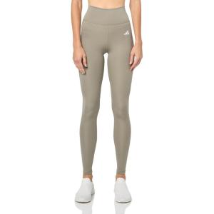 adidas Women’s Optime Essentials Stash Pocket Full Length Leggings(Silver Pebble)