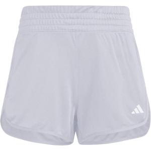 adidas Women’s Pacer Essentials Knit High-Rise Training Shorts(Glory Grey)