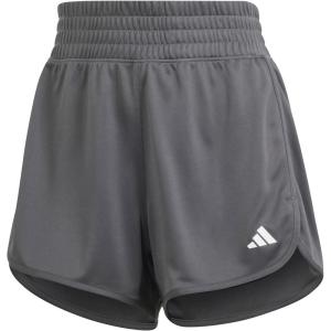 adidas Women’s Pacer Essentials Knit High-Rise Training Shorts(Grey)