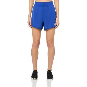 adidas Women’s Pacer Essentials Knit High-Rise Training Shorts(Semi Lucid Blue)