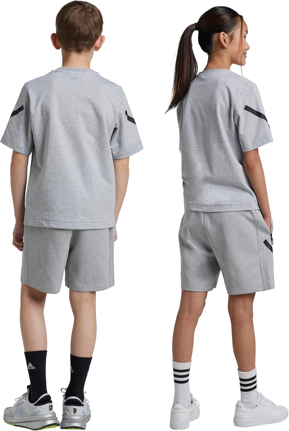 imageadidas Kids Zne ShortsMedium Grey HeatherBlack