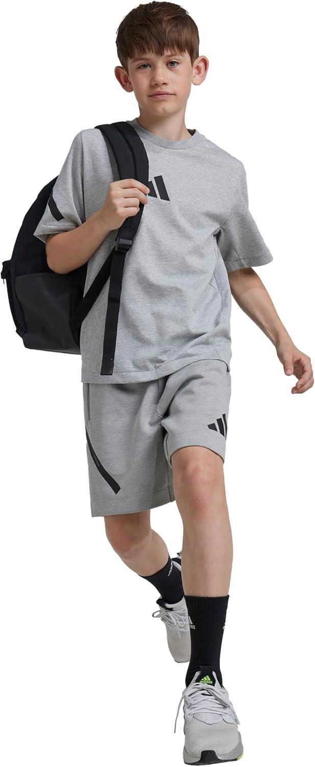 imageadidas Kids Zne ShortsMedium Grey HeatherBlack