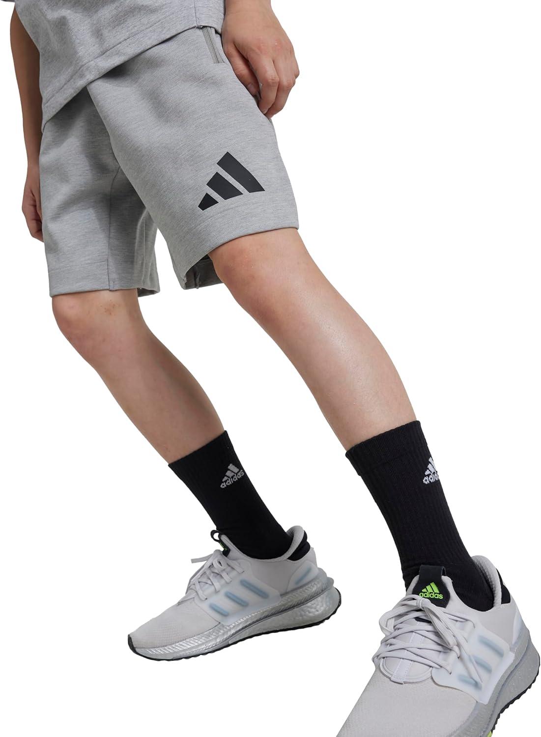 imageadidas Kids Zne ShortsMedium Grey HeatherBlack