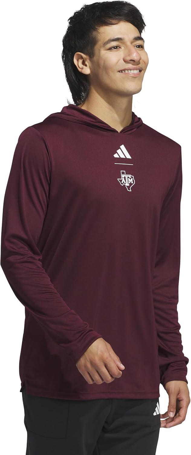 imageadidas Mens NCAA Designed for Training Team HoodieTeam MaroonTexas Am