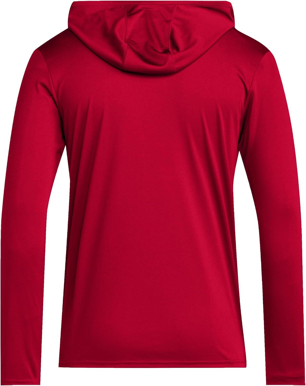 imageadidas Mens NCAA Designed for Training Team HoodieTeam Power RedWhiteBlackRutgers Scarlet Knights