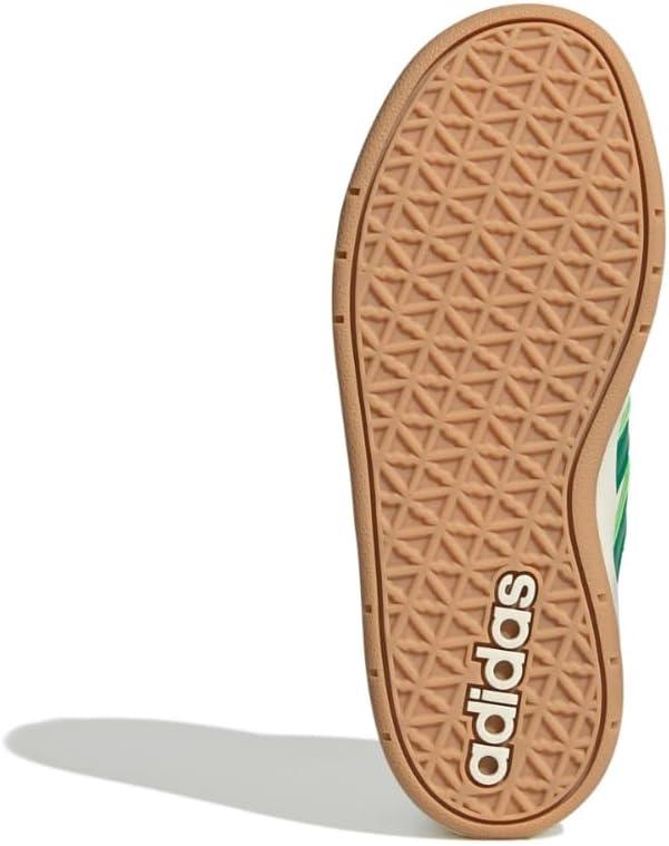 imageadidas UnisexChild Breakbase Elastic Lace ampamp Strap SneakerOff WhiteCollegiate GreenCourt Green