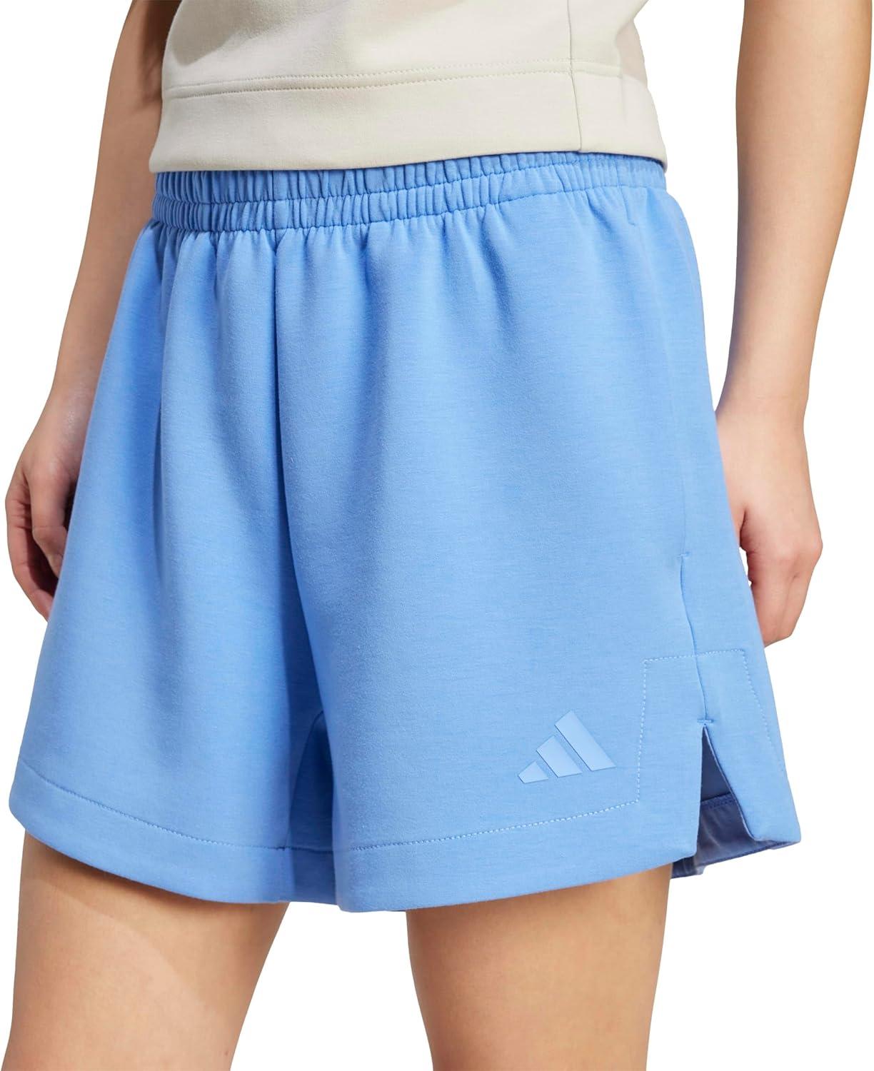 imageadidas Womens All Szn Soft Lux Loose ShortsBlue Fusion