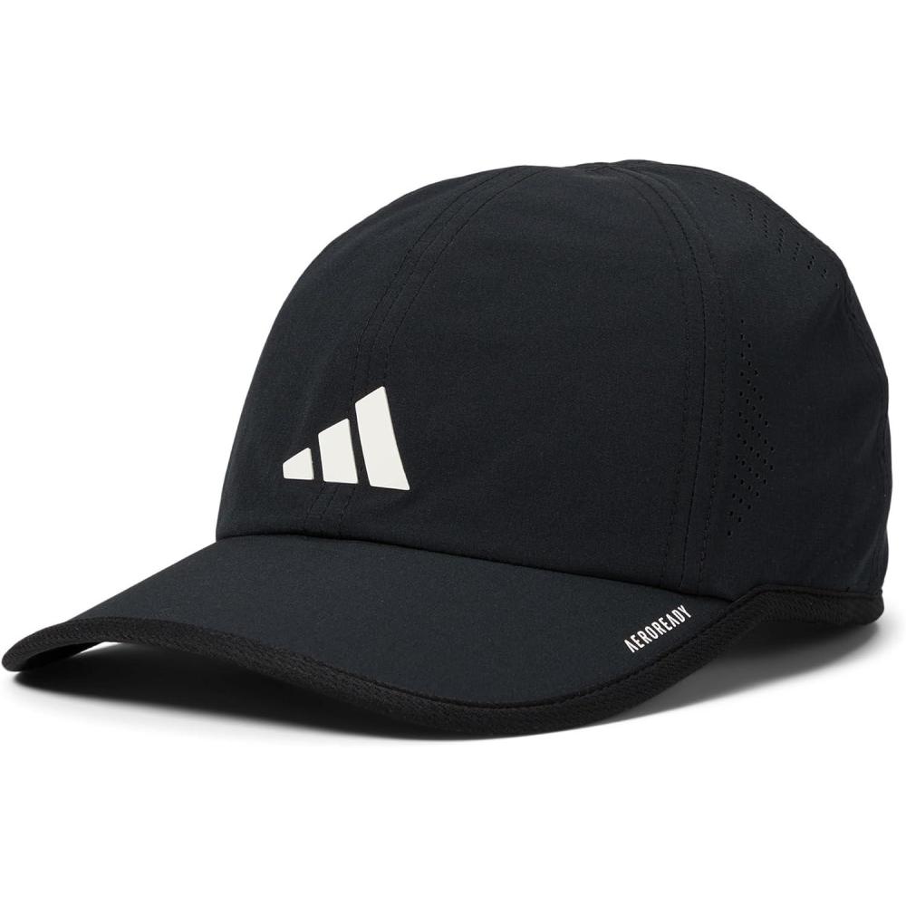 imageAdidas UnisexAdult Superlite Hat  Lightweight Athletic Running Cap for WorkoutsBlackWhite30
