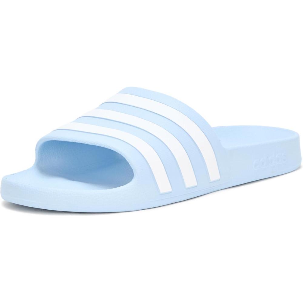 imageadidas Unisex Adult Adilette Aqua Slide SandalGlow BlueWhiteGlow Blue