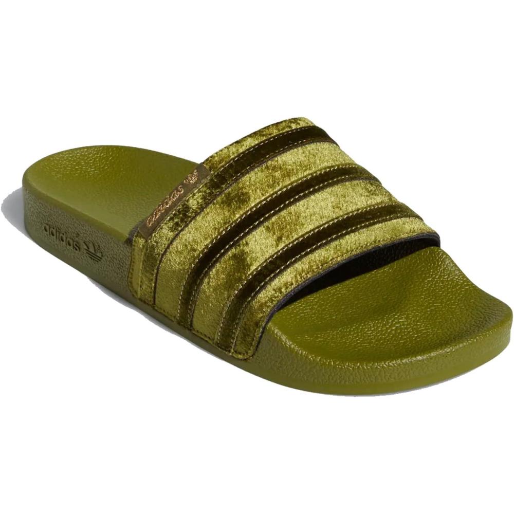 imageadidas Unisex Adult Adilette Aqua Slide SandalOrbit GreenOrbit GreenGold Metallic