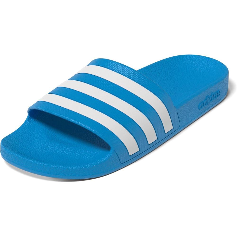 imageadidas Unisex Adult Adilette Aqua Slide SandalSolar BlueWhiteSolar Blue