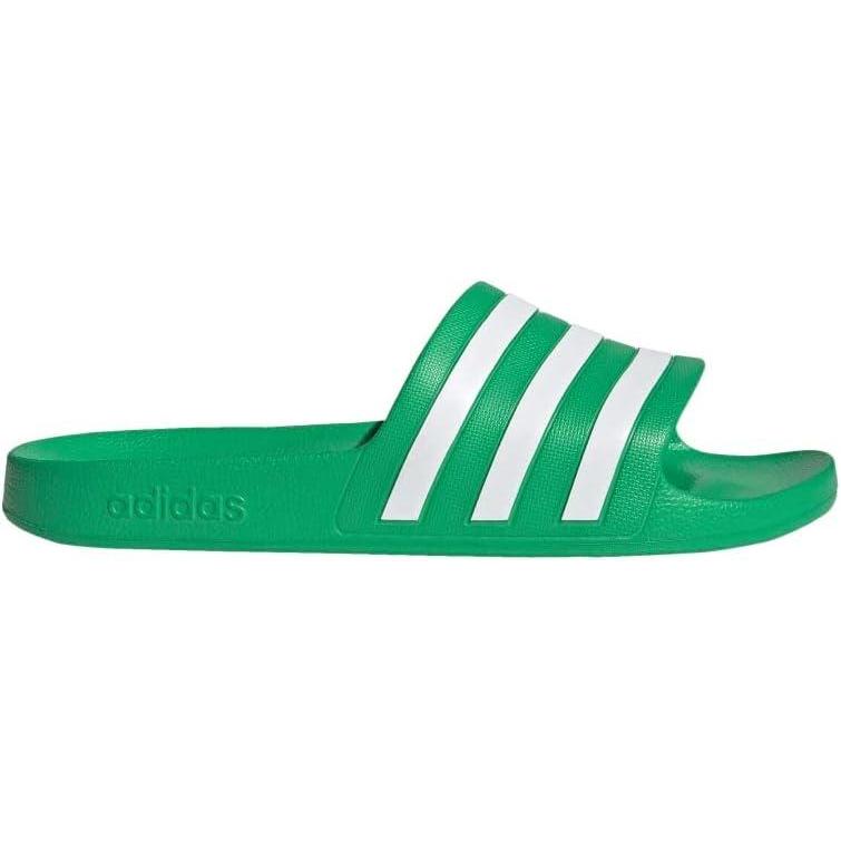imageadidas Unisex Adult Adilette Aqua Slide SandalVivid GreenWhiteVivid Green