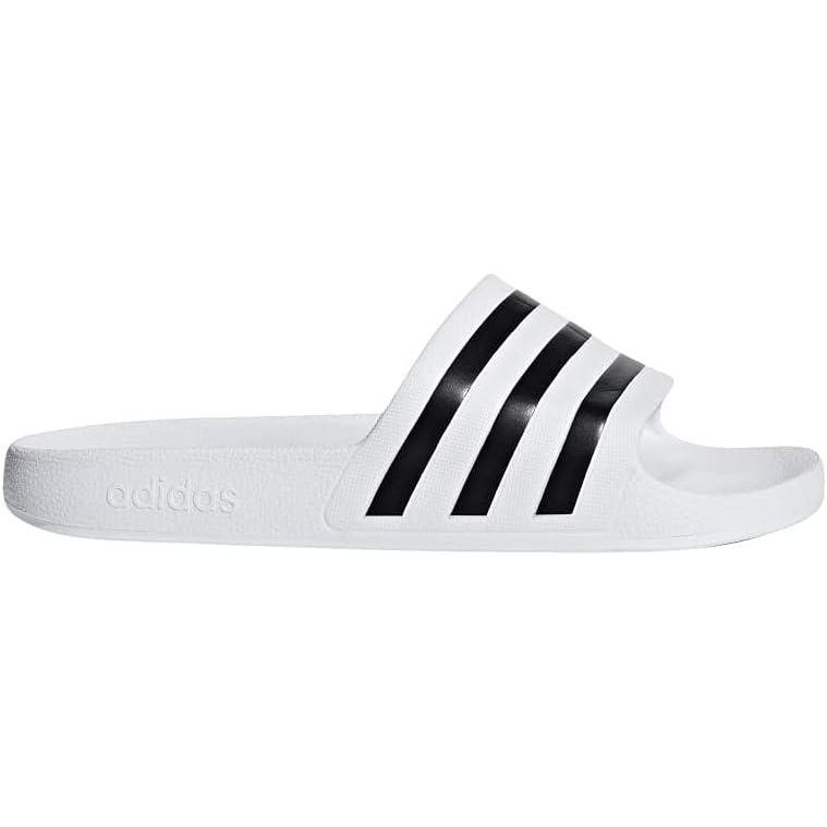 imageadidas Unisex Adult Adilette Aqua Slide SandalWhiteCore BlackWhite