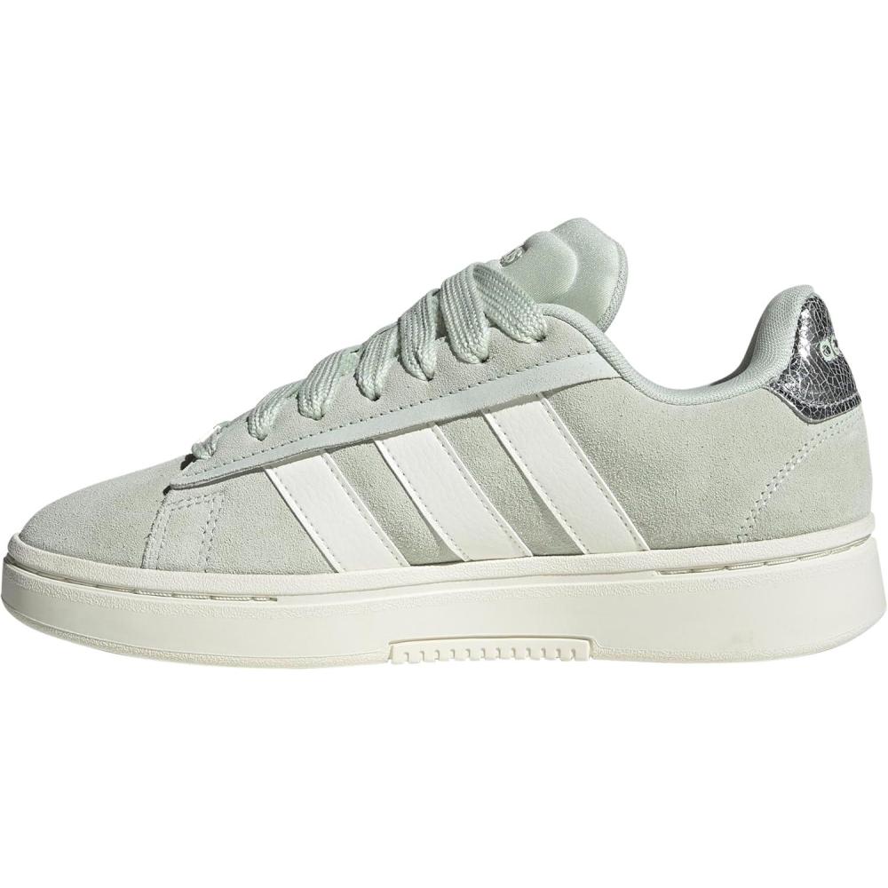 imageadidas Womens Grand Court Alpha 00sLinen GreenOff WhiteSilver Metallic