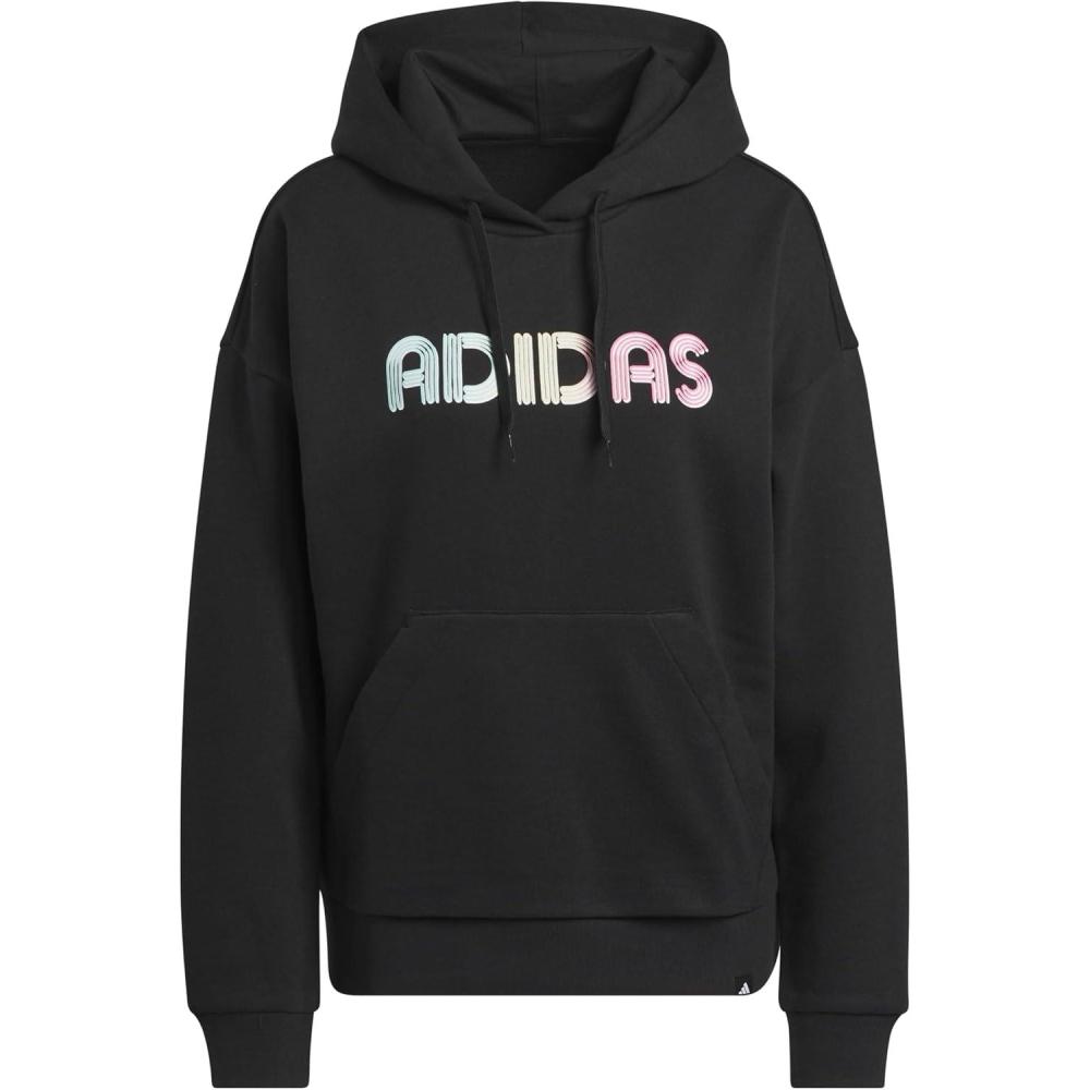 imageadidas Womens Wordmark Graphic HoodieBlack