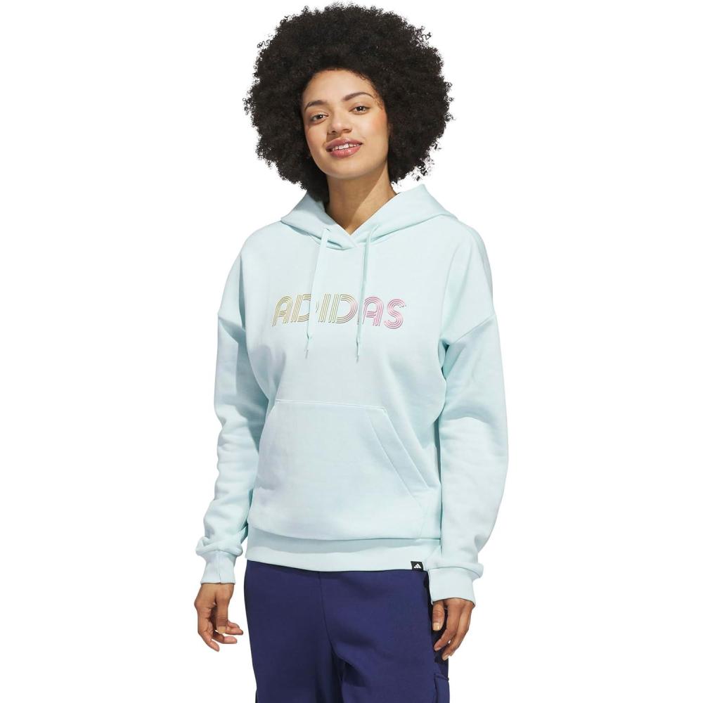 imageadidas Womens Wordmark Graphic HoodieHalo Mint