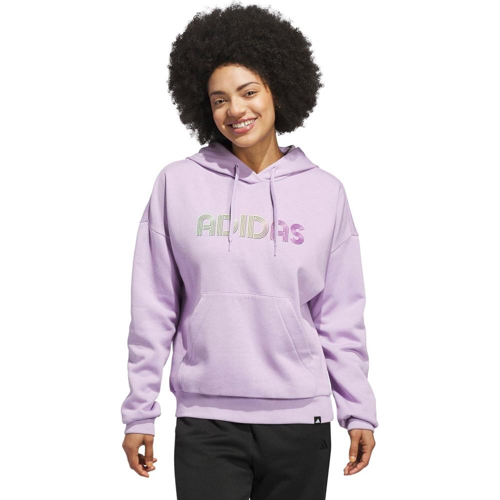 imageadidas Womens Wordmark Graphic HoodiePowder Plum