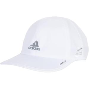 Adidas Unisex-Adult Superlite Hat – Lightweight Athletic Running Cap for Workouts(White/Silver Reflective/2.0)