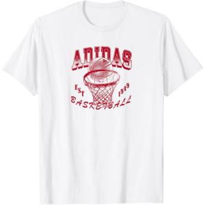 adidas Badge of Sport World Hoops Graphic T-Shirt(White)