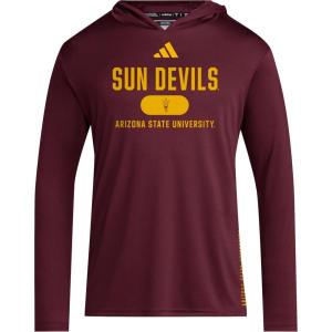 adidas Men’s NCAA Designed for Training Team Hoodie(Team Maroon/Team Collegiate Gold/Arizona State University)