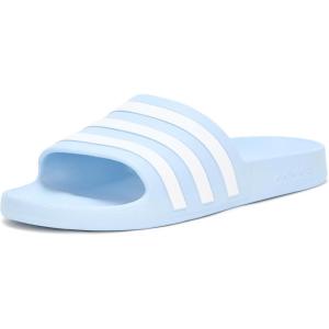 adidas Unisex Adult Adilette Aqua Slide Sandal(Glow Blue/White/Glow Blue)