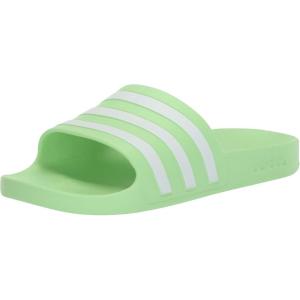 adidas Unisex Adult Adilette Aqua Slide Sandal(Green Spark/White/Green Spark)