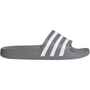 adidas Unisex Adult Adilette Aqua Slide Sandal(Grey/White/Grey)