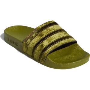 adidas Unisex Adult Adilette Aqua Slide Sandal(Orbit Green/Orbit Green/Gold Metallic)