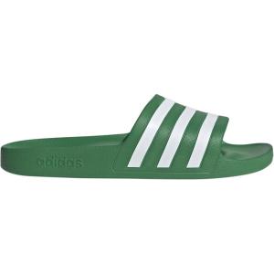 adidas Unisex Adult Adilette Aqua Slide Sandal(Preloved Green/White/Preloved Green)