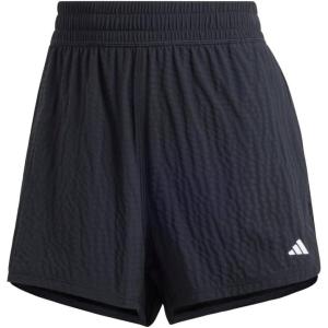 adidas Women’s Pacer Training 3-Stripes Woven High-Rise Shorts(Black/Black)