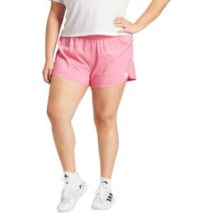 adidas Women’s Pacer Training 3-Stripes Woven High-Rise Shorts(Pink Fusion)