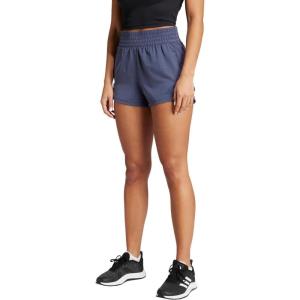 adidas Women’s Pacer Training 3-Stripes Woven High-Rise Shorts(Shadow Navy/Shadow Navy)