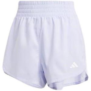 adidas Women’s Pacer Training 3-Stripes Woven High-Rise Shorts(Violet Tone/White)