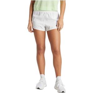 adidas Women’s Pacer Training 3-Stripes Woven High-Rise Shorts(White/White)