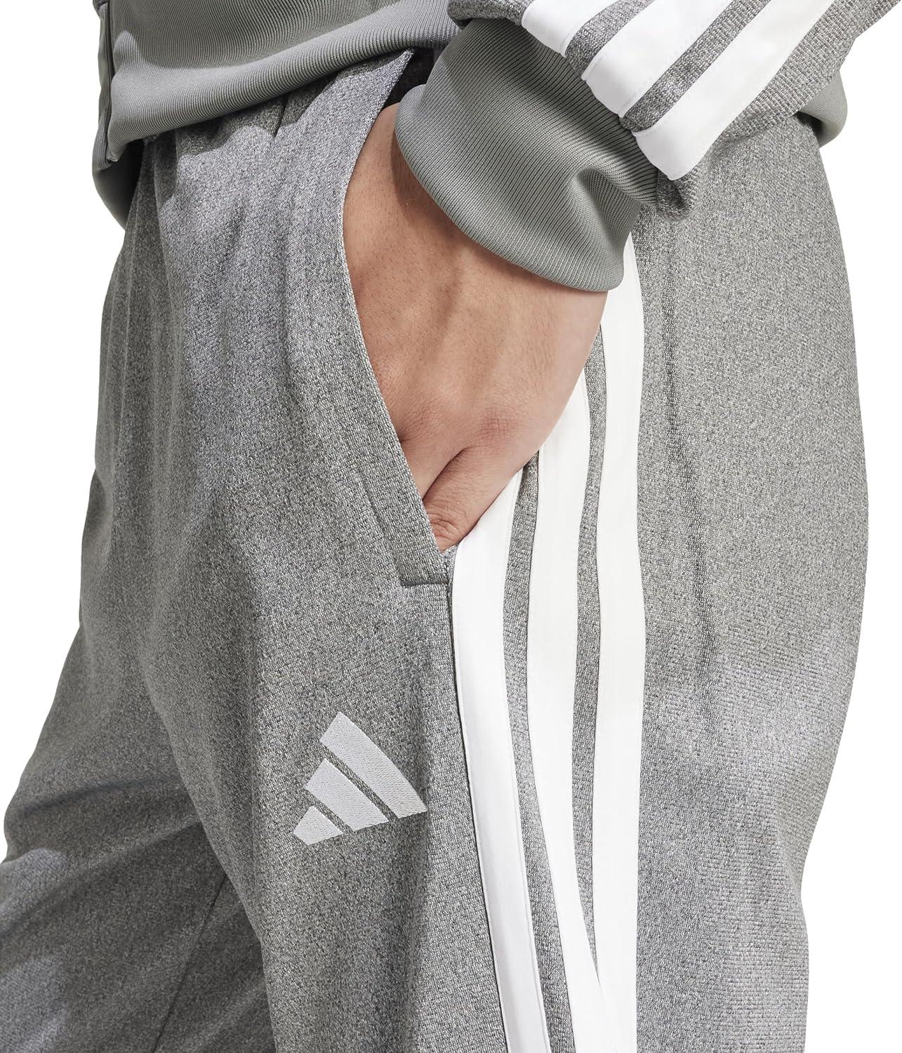 imageAdidas Mens Tricot Melange Track PantsBlack Melange