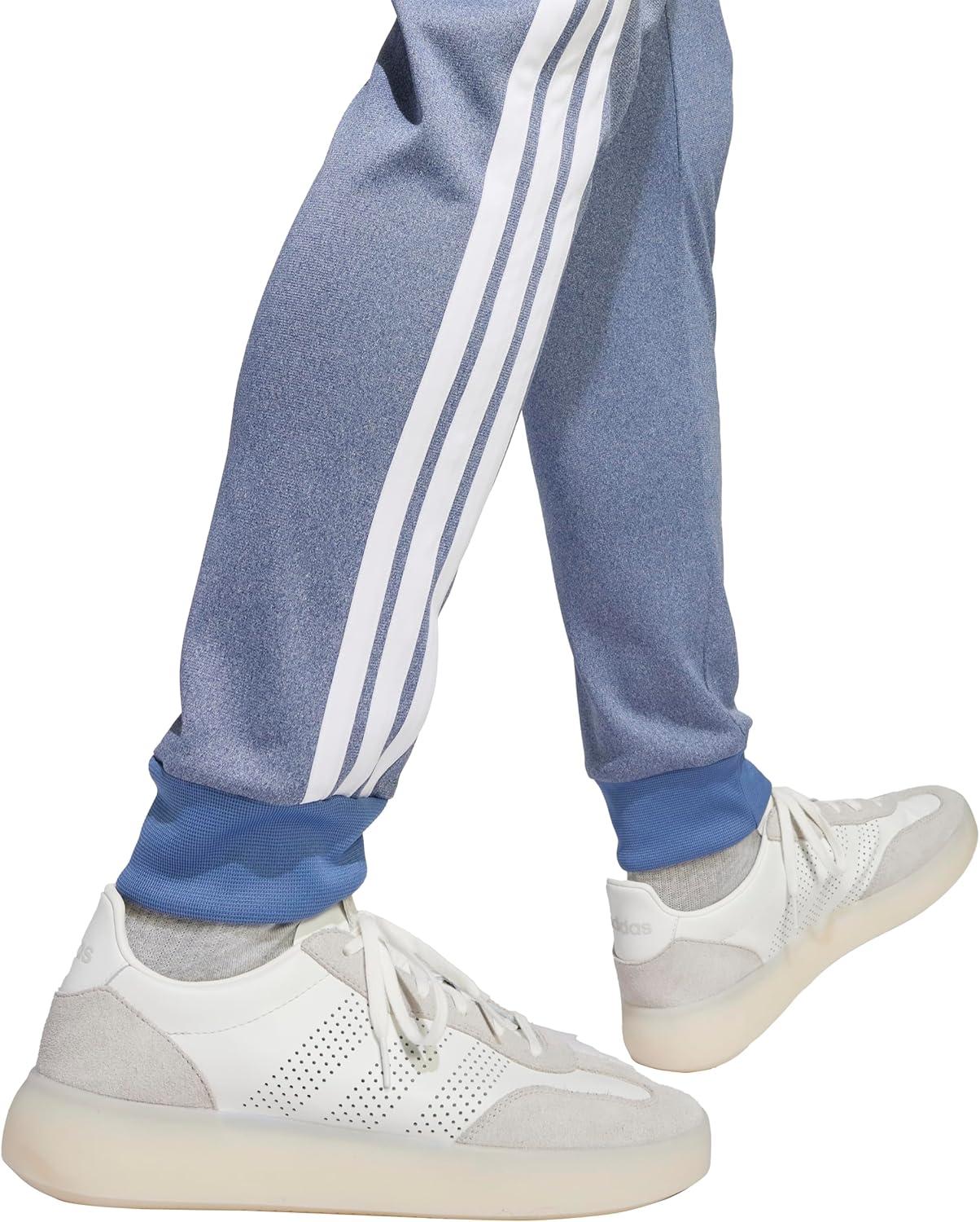 imageAdidas Mens Tricot Melange Track PantsDark Blue Melange
