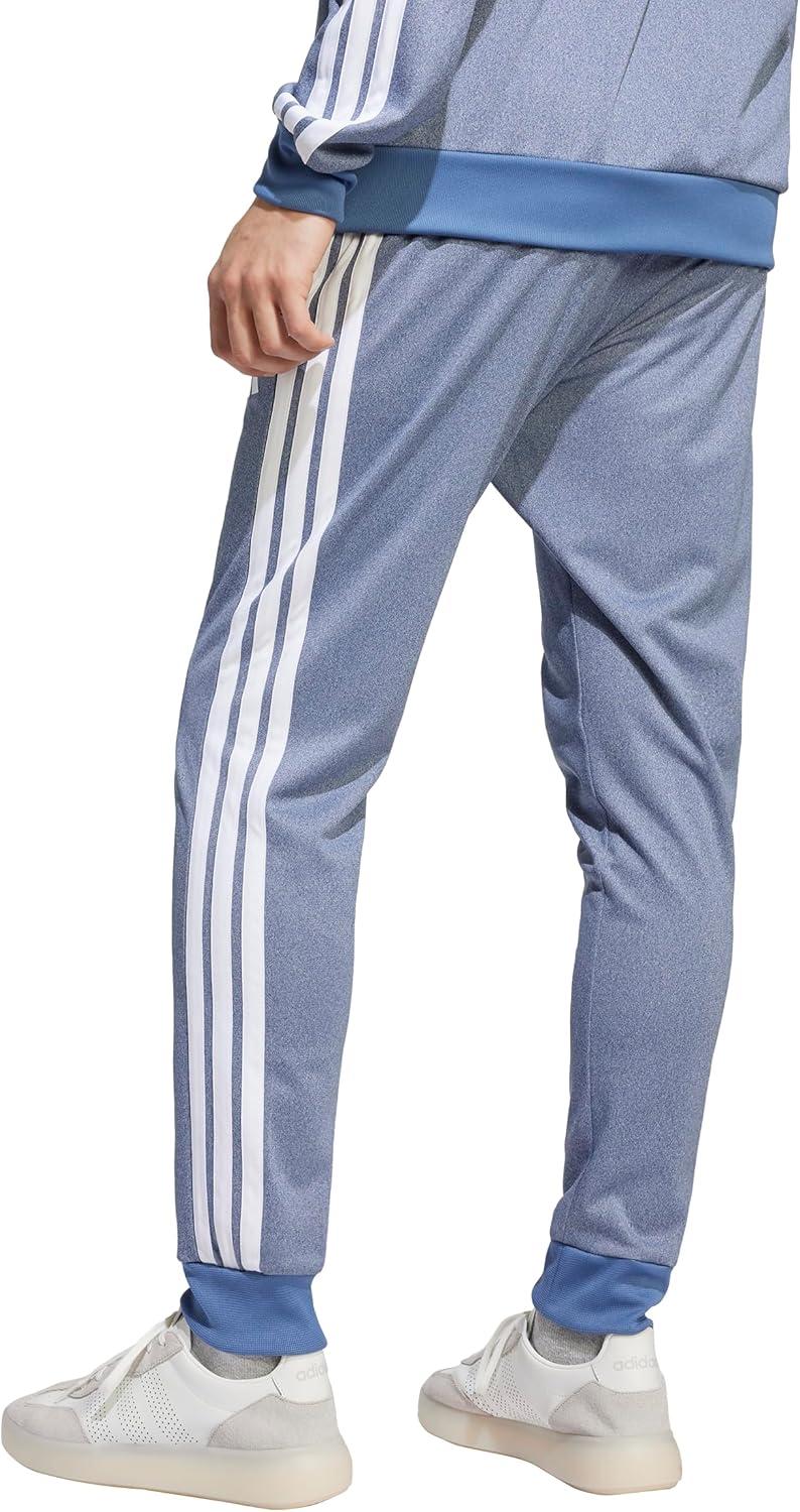 imageAdidas Mens Tricot Melange Track PantsDark Blue Melange