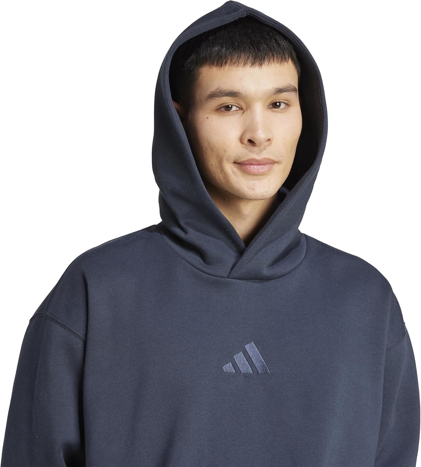 imageadidas Mens All Szn Fleece Loose HoodieAurora Ink