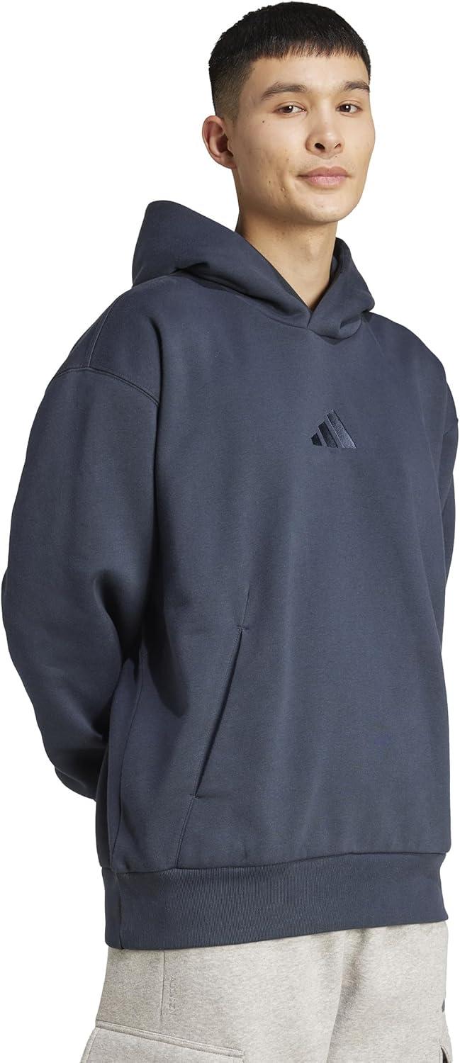 imageadidas Mens All Szn Fleece Loose HoodieAurora Ink
