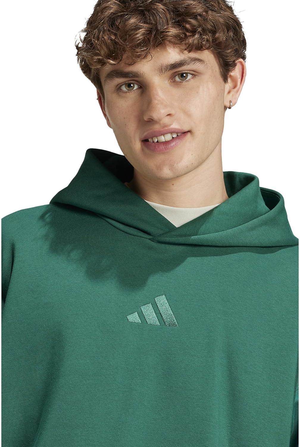 imageadidas Mens All Szn Fleece Loose HoodieCollegiate Green
