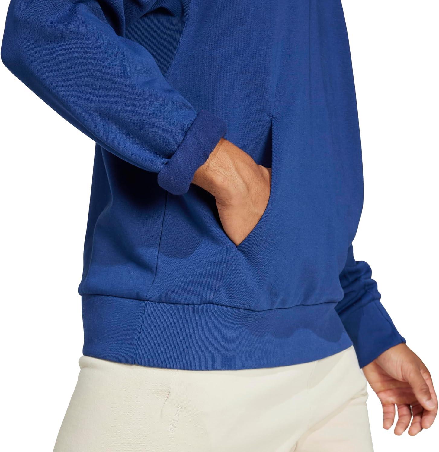 imageadidas Mens All Szn Fleece Loose HoodieDark Blue